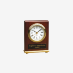 Rectangle Rosewood Piano Finish Desk Clock
