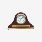 Rosewood Mantel Desk Clock