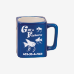 Blue Square 8 oz. Ceramic Mug