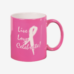 Pink 11 oz. Round Ceramic Mug