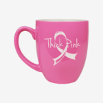 Pink 16 oz. Bistro Ceramic Mug