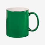 Green 11 oz. Round Ceramic Mug
