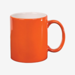 Orange 11 oz. Round Ceramic Mug