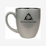 Silver/Black 16 oz. Bistro Ceramic Mug