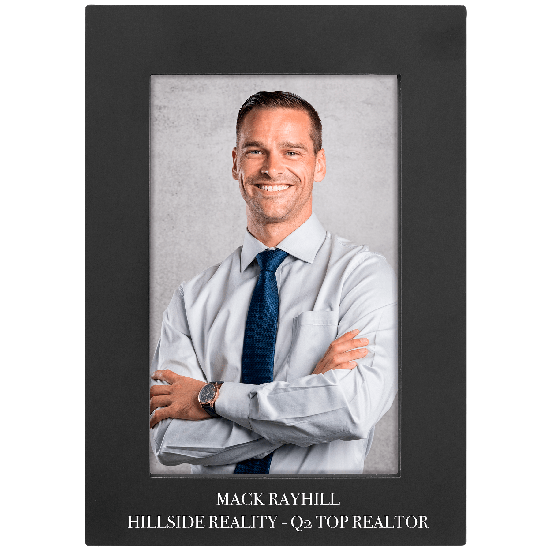 Black Anodized Aluminum Photo Frame