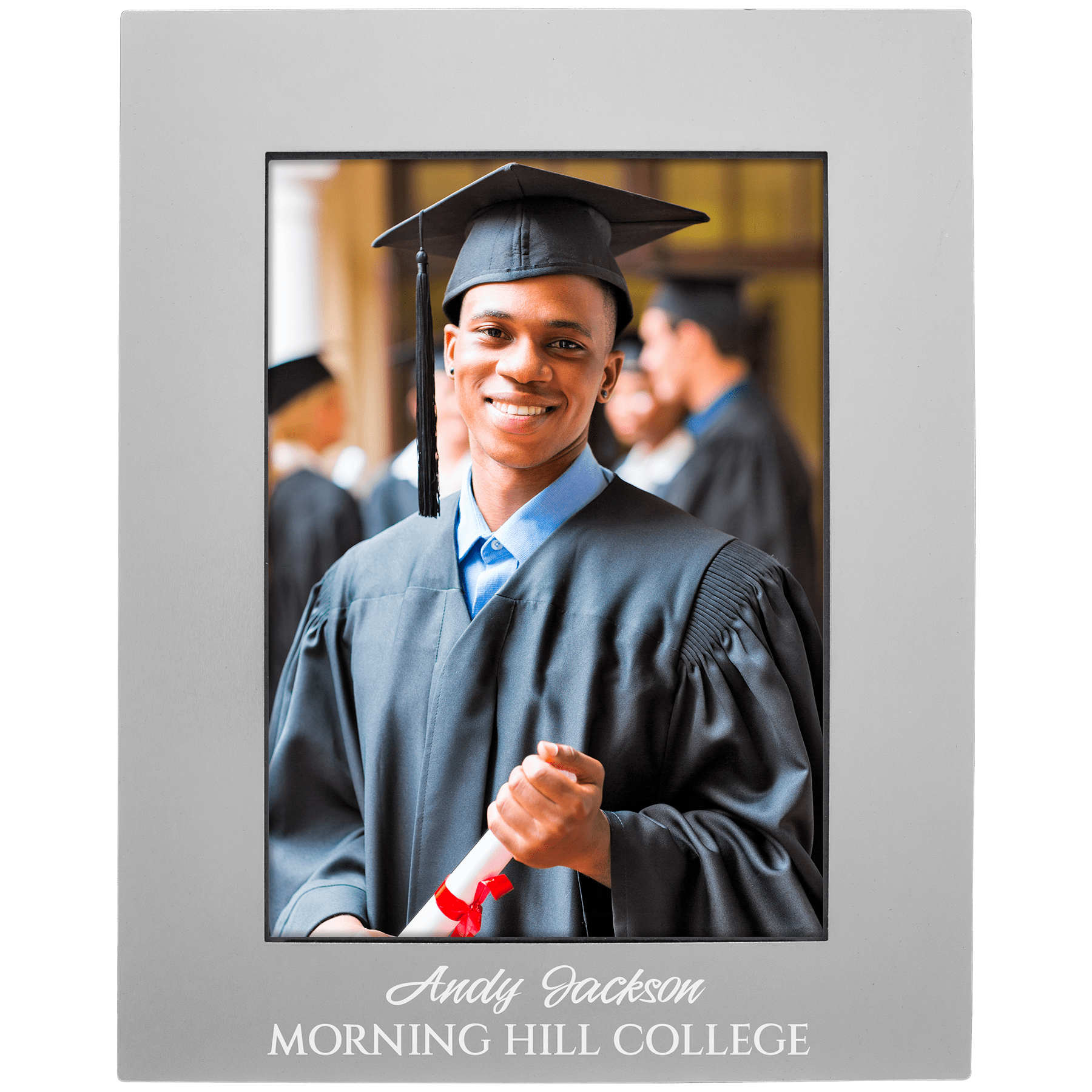 Gray Anodized Aluminum Photo Frame