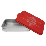Aluminum Cake Pan with Red Powder Coated Lid