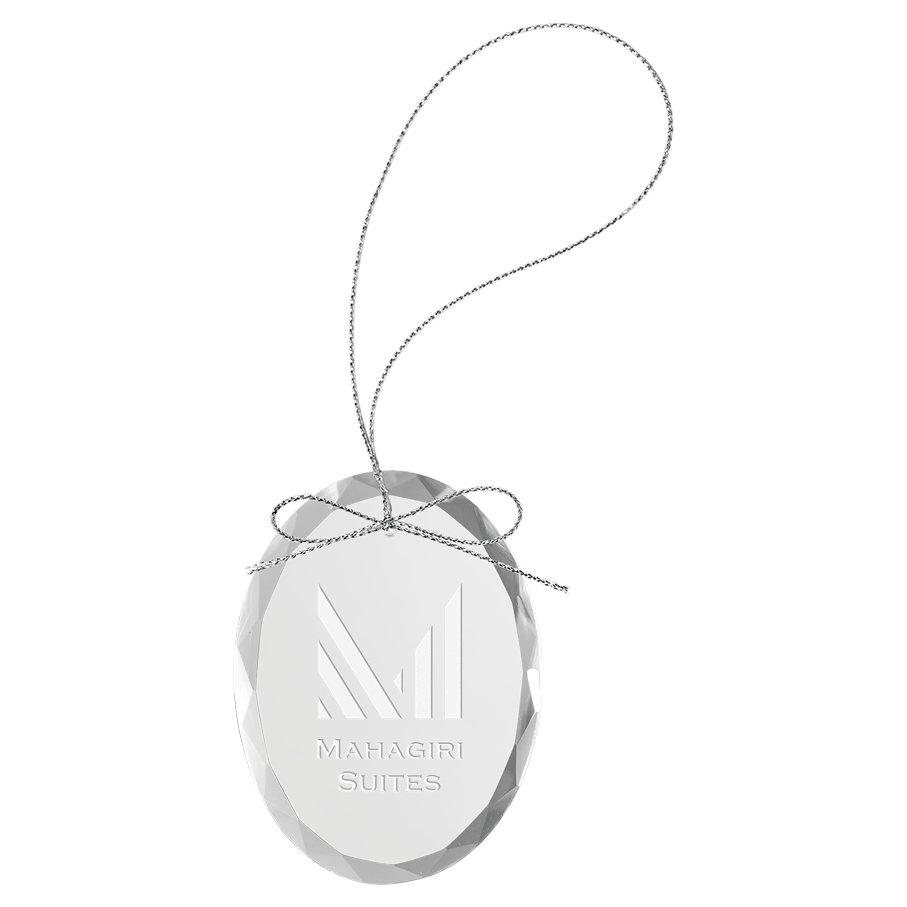 Oval Premier Glass Ornament