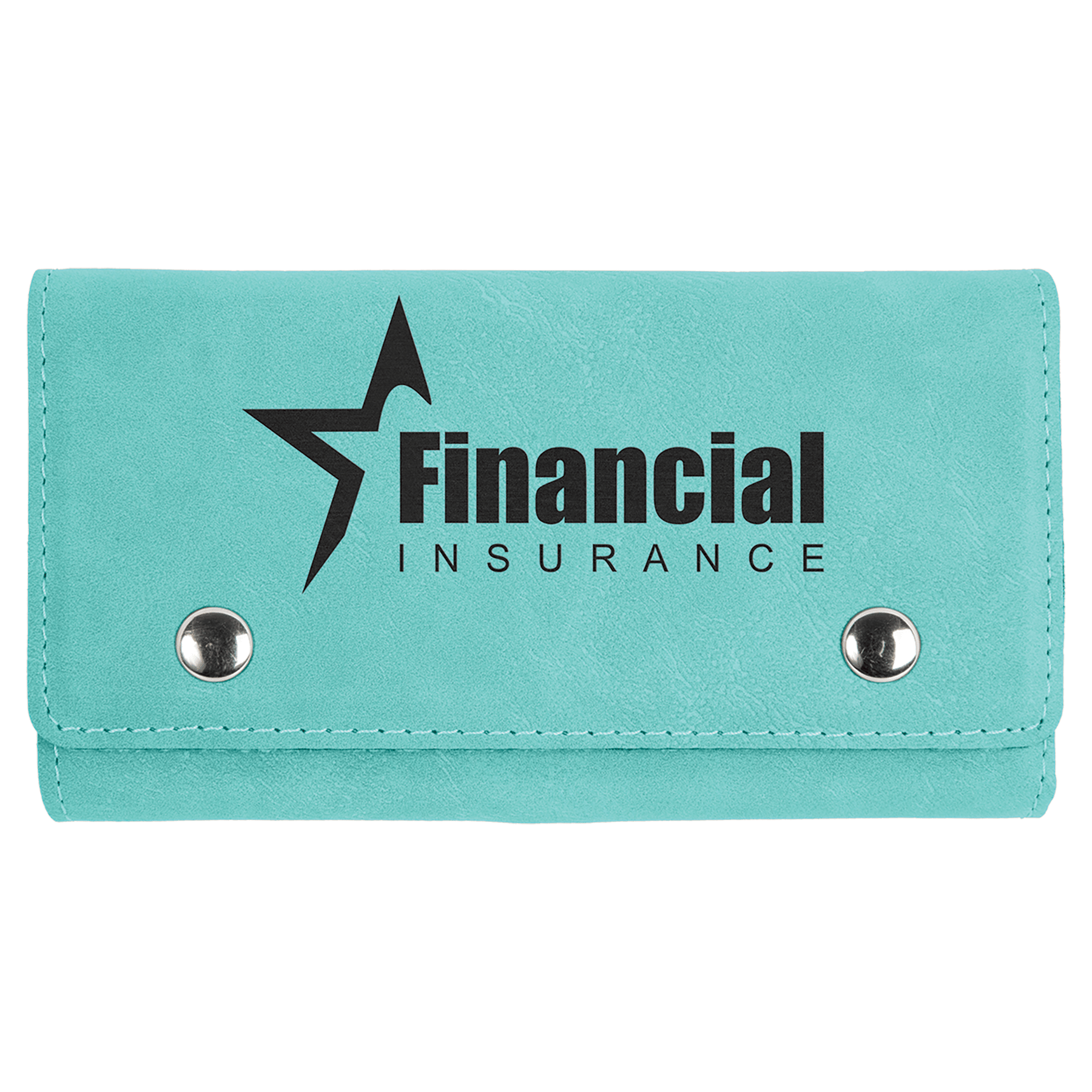 Teal Leatherette Card and Dice Set