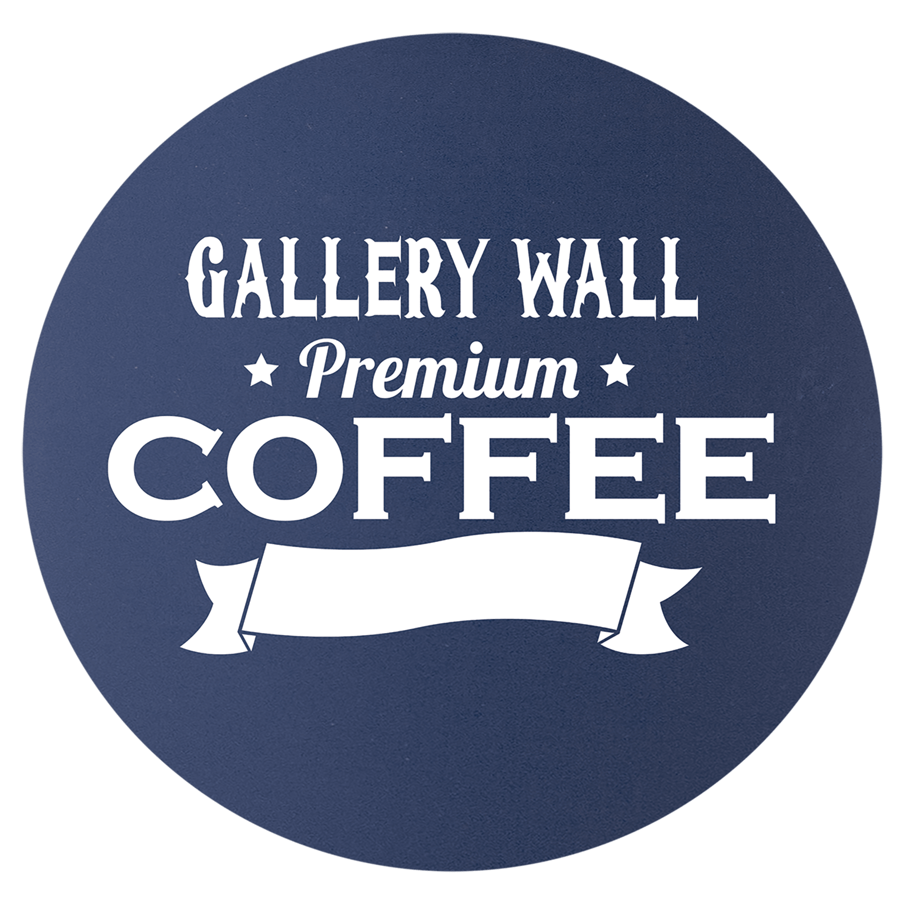 Navy Blue Round Silicone Grip Coaster