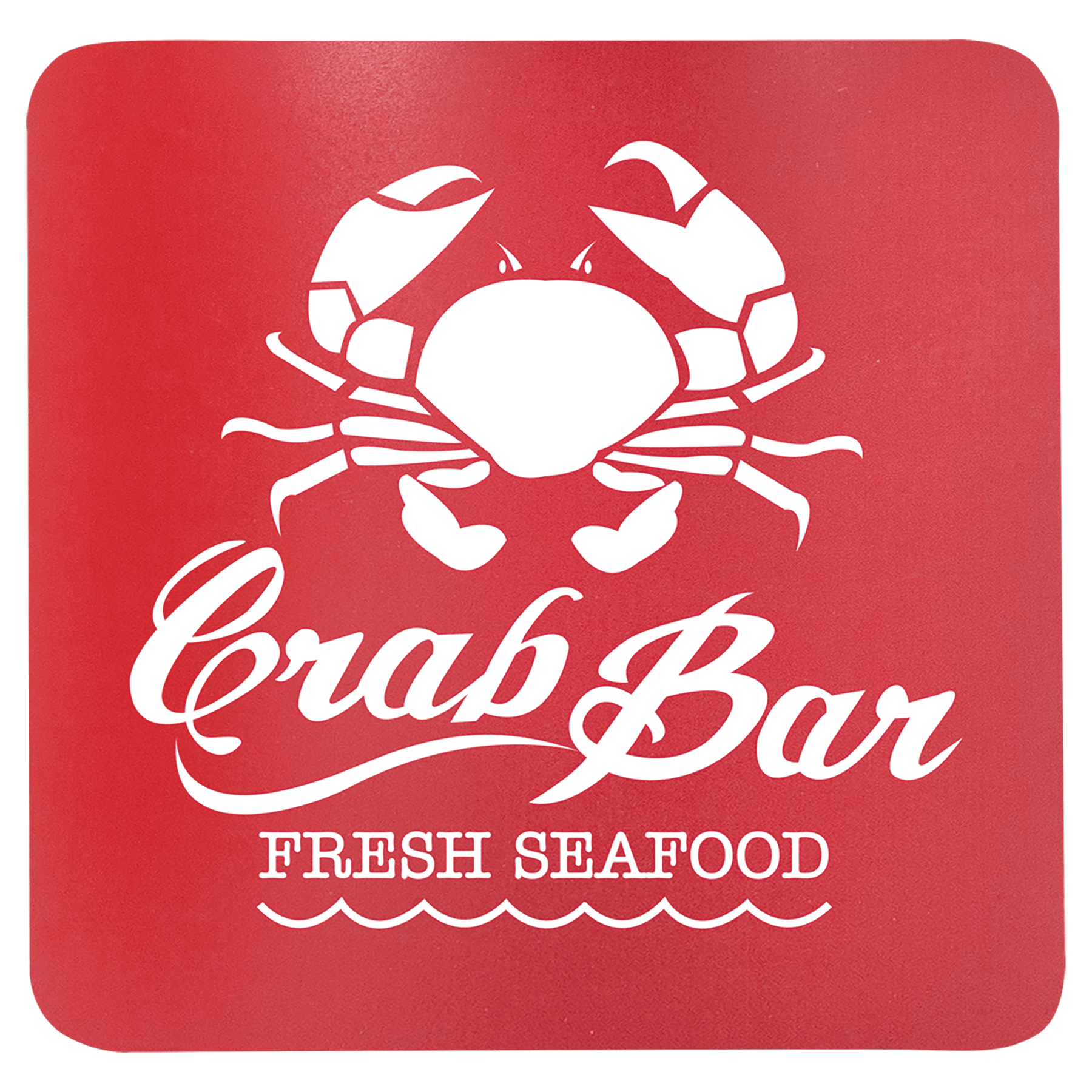 Red Square Silicone Grip Coaster