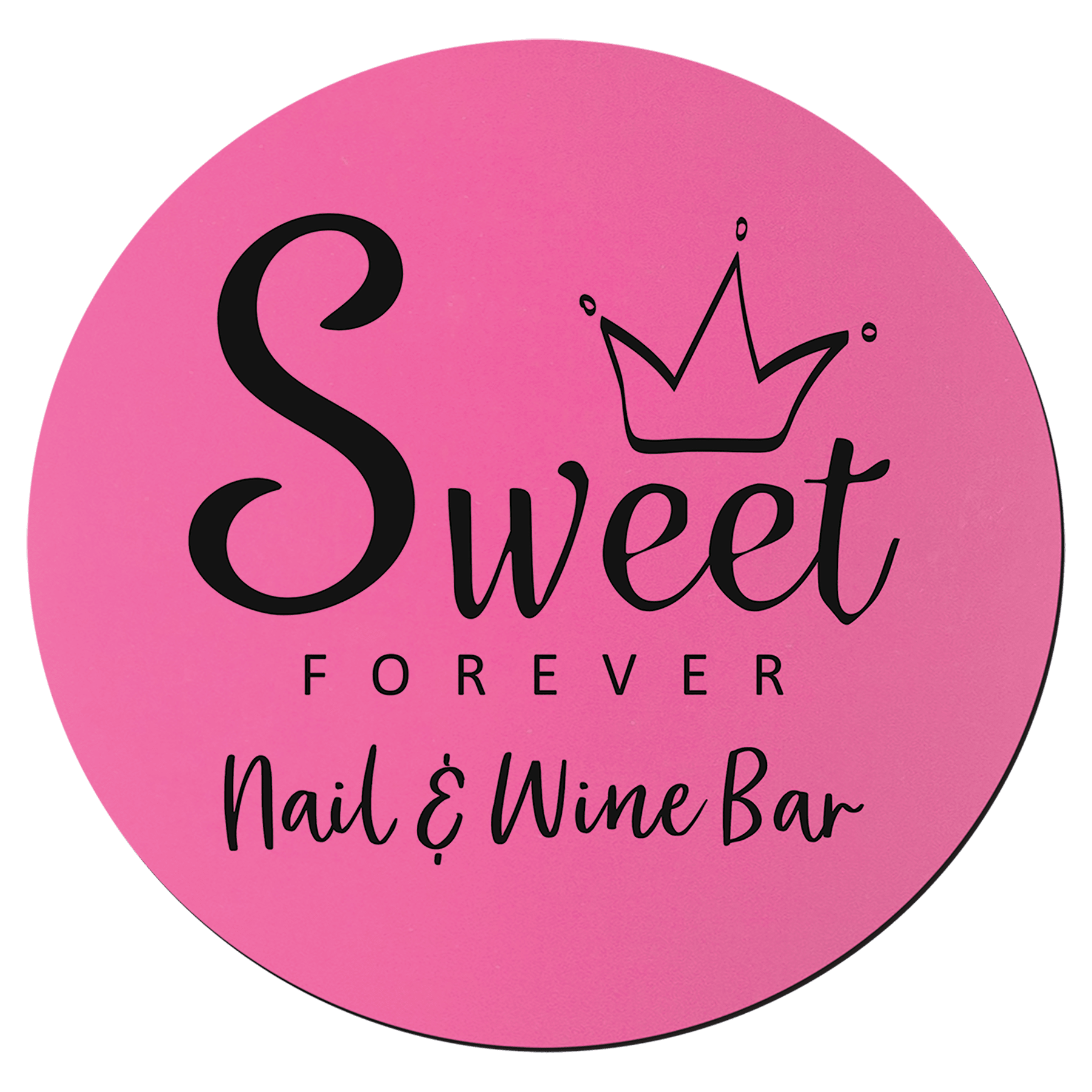 Pink Round Silicone Grip Coaster