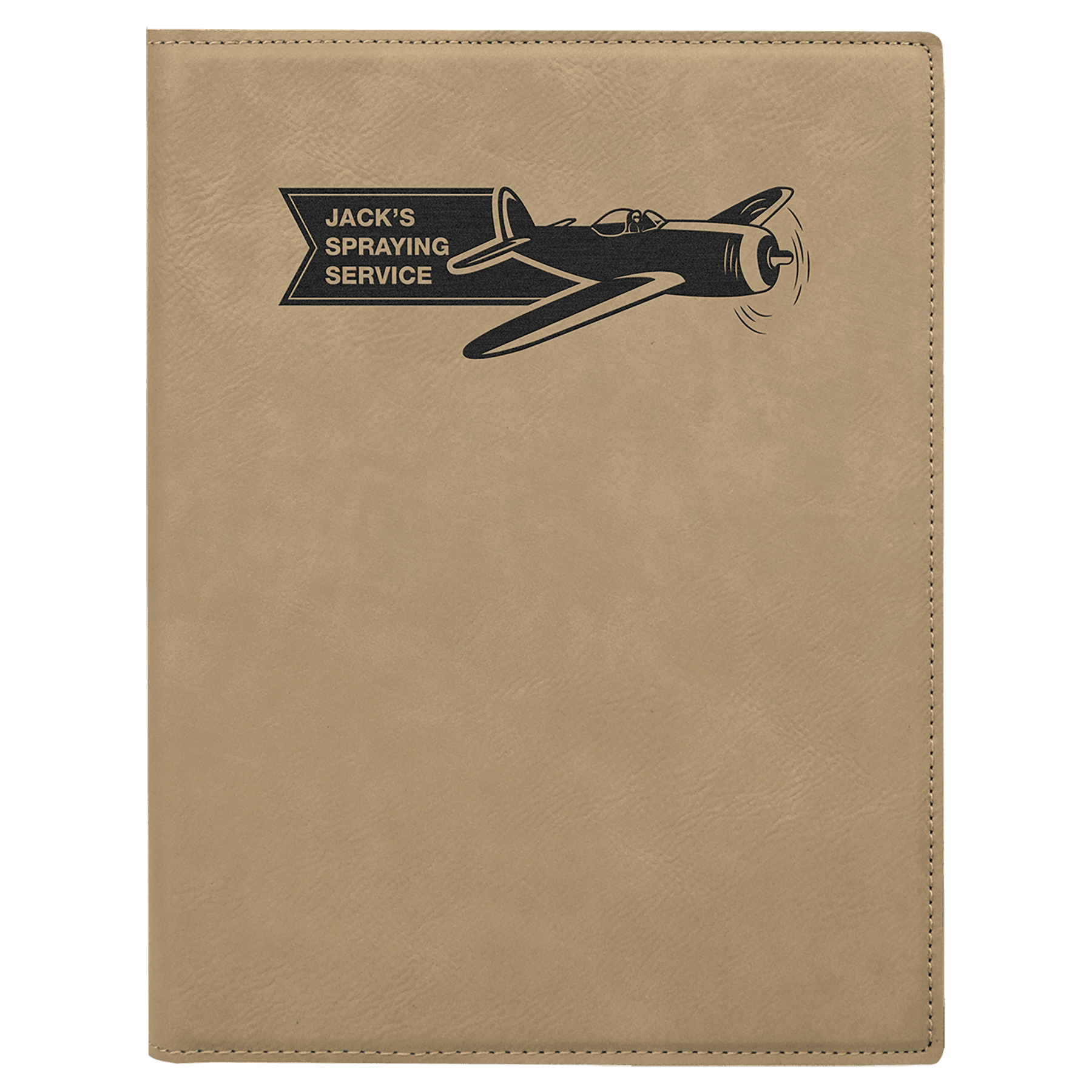 Light Brown Leatherette Portfolio