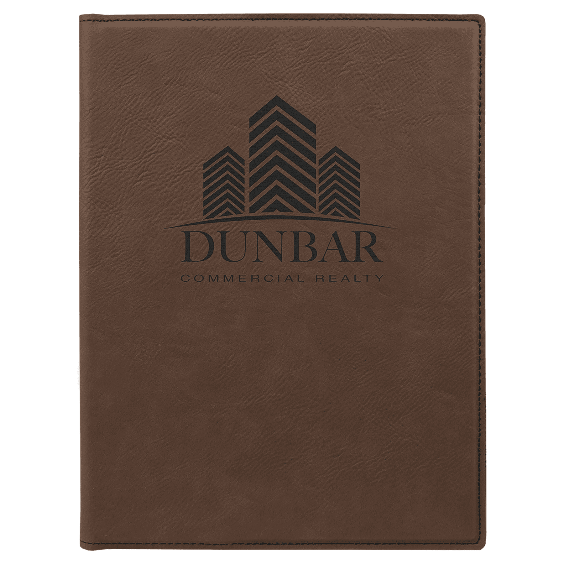 Dark Brown  Leatherette Portfolio