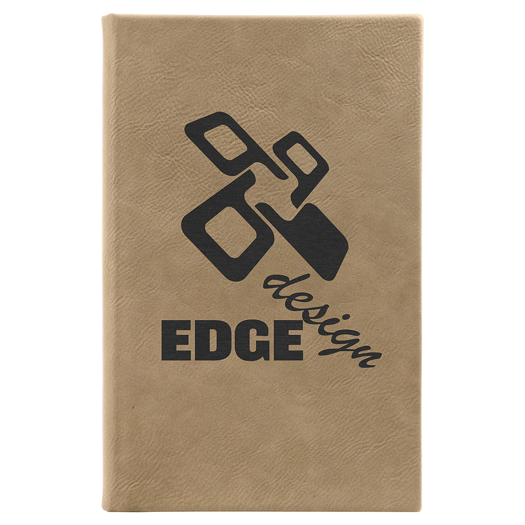 Light Brown Leatherette Sketch Book with White Unlined Paper