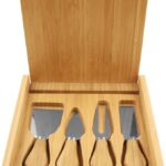 Bamboo Cheese Set with 4 Tools