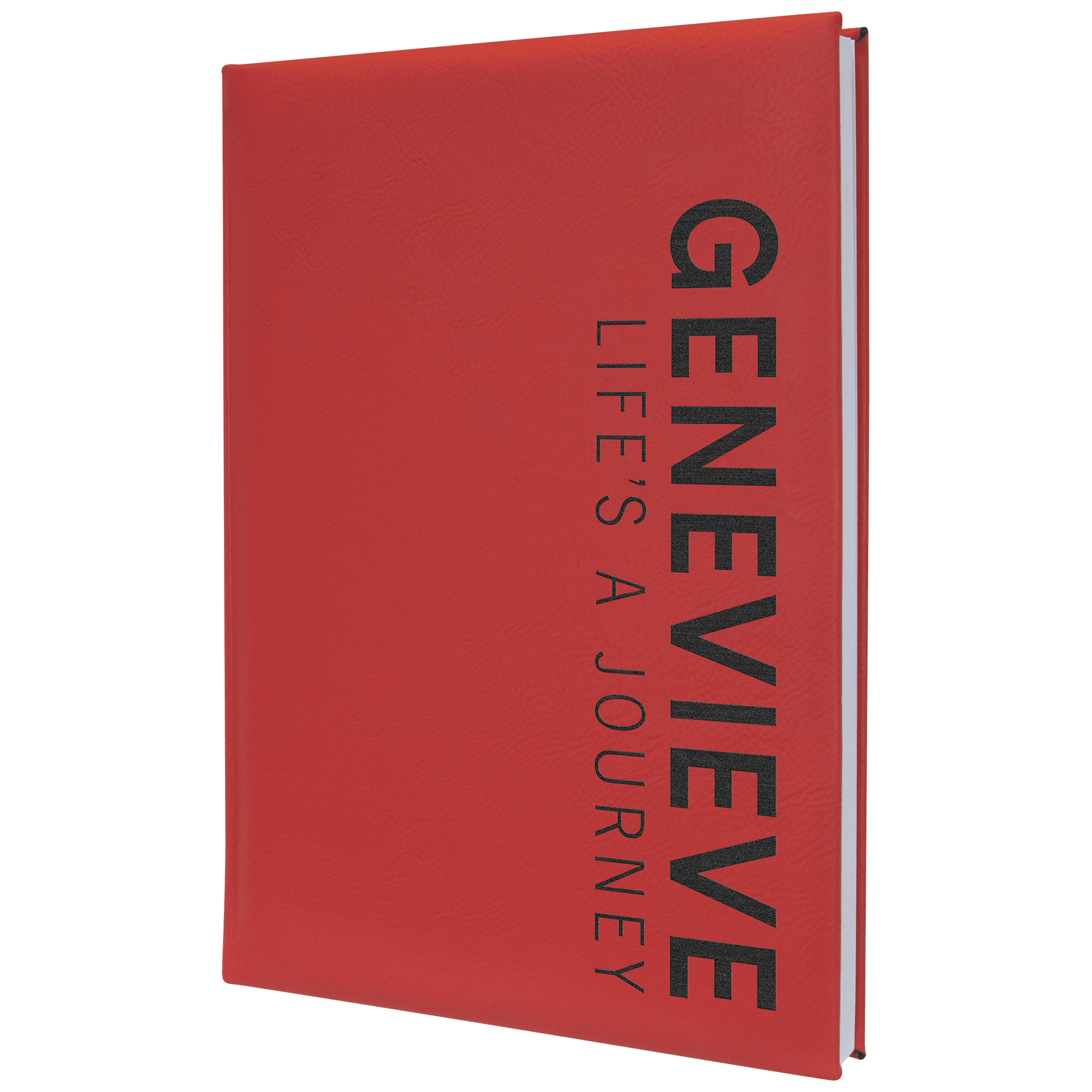 Red Leatherette Journal