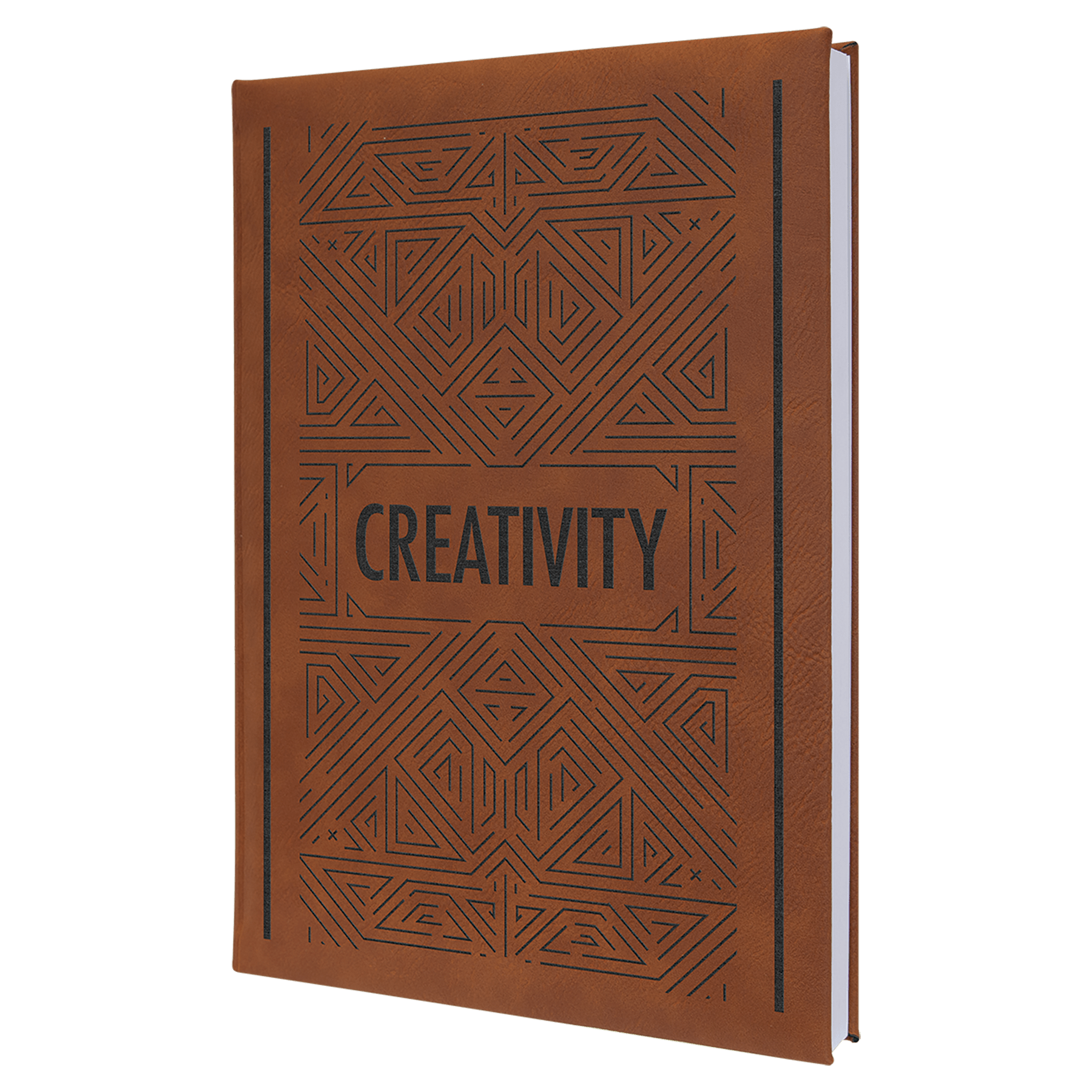 Rawhide Leatherette Sketch Book with White Unlined Paper