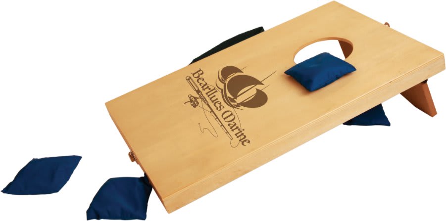 Wood Mini Bean Bag Toss Game with Handle for Carrying