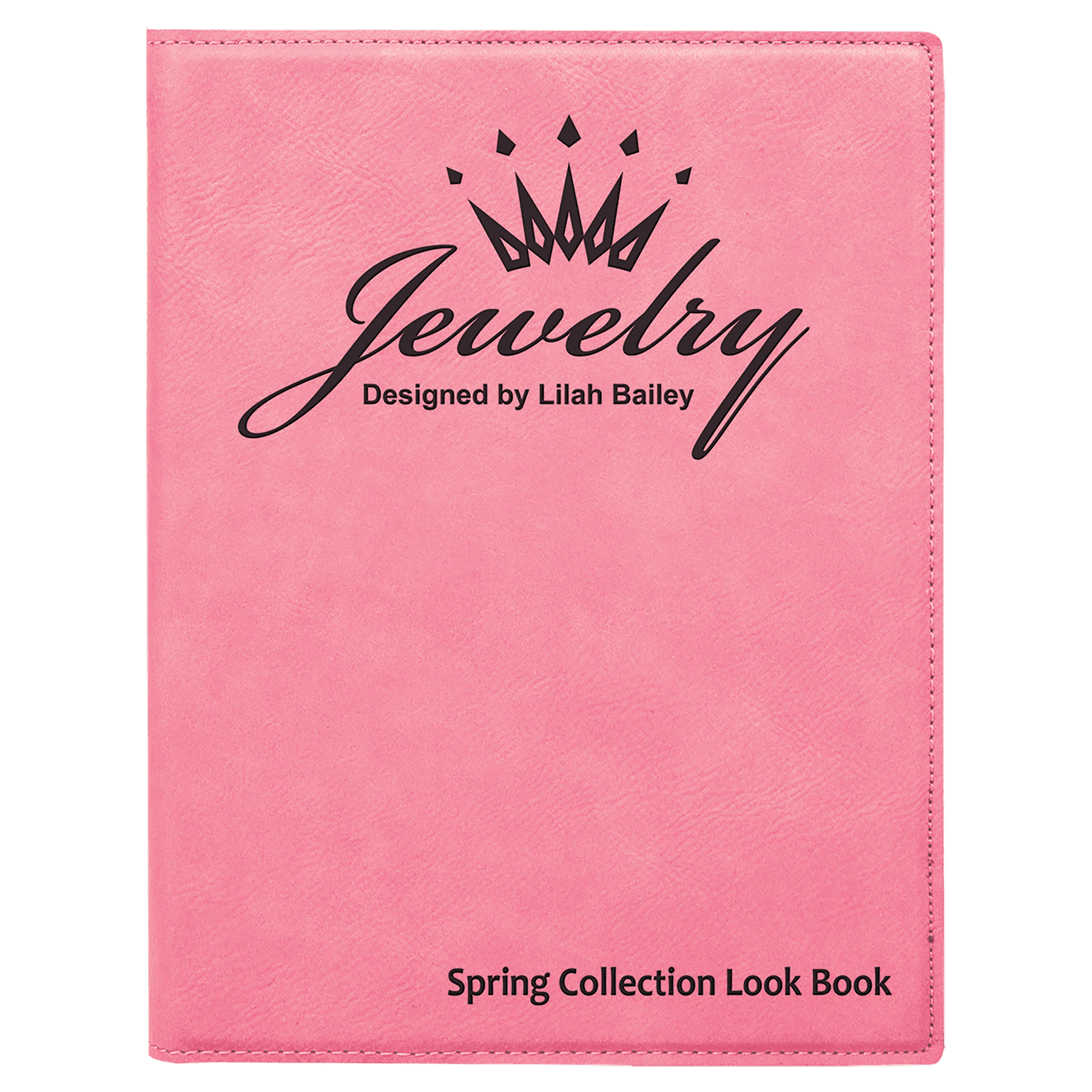Pink Leatherette Portfolio