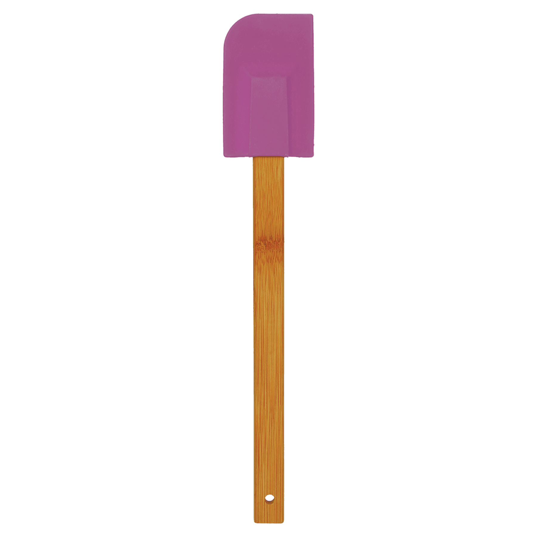 Purple Silicone Spatula with Bamboo Handle