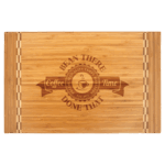Bamboo Cutting Board with Butcher Block Inlay