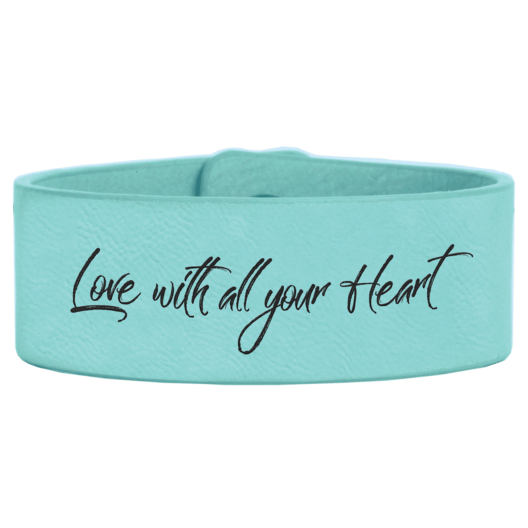 Teal Leatherette Cuff Bracelet