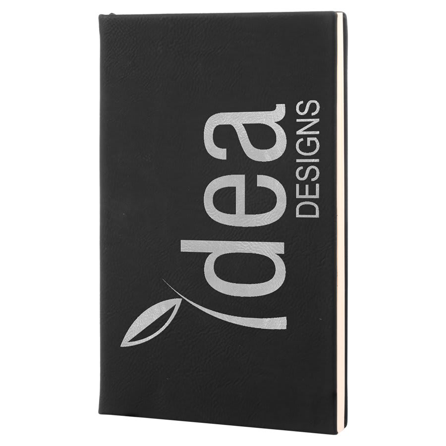 Black/Silver Leatherette Journal
