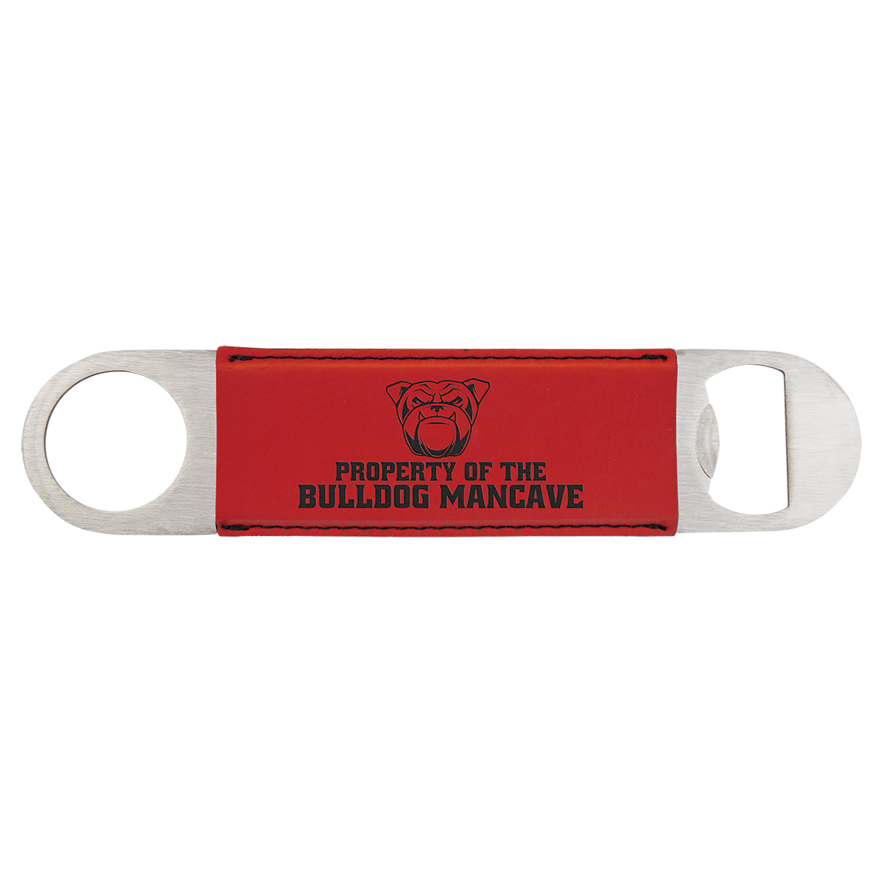 Red Leathertte Bottle Opener