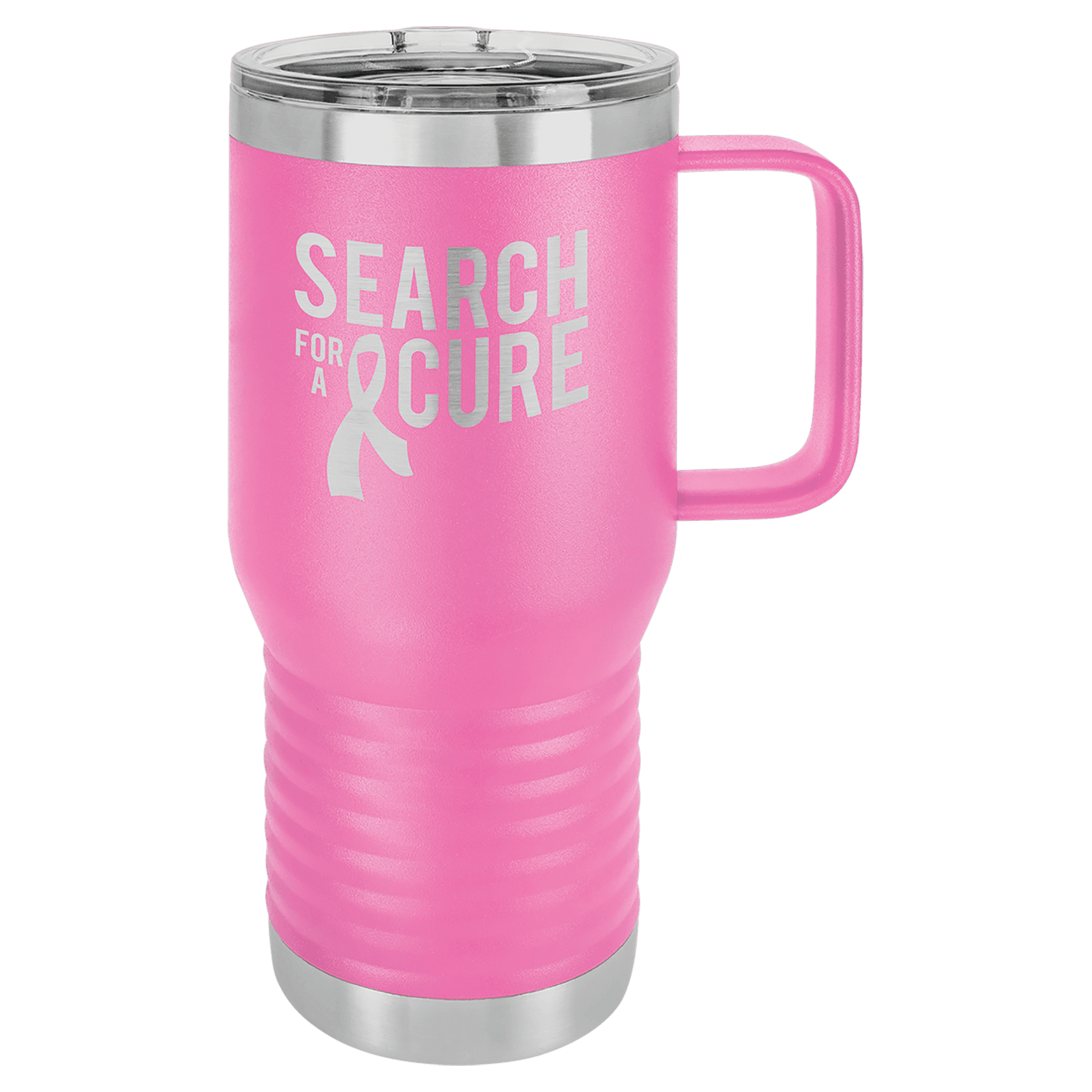 Pink Polar Camel 20 oz. Travel Mug with Clear Slider Lid
