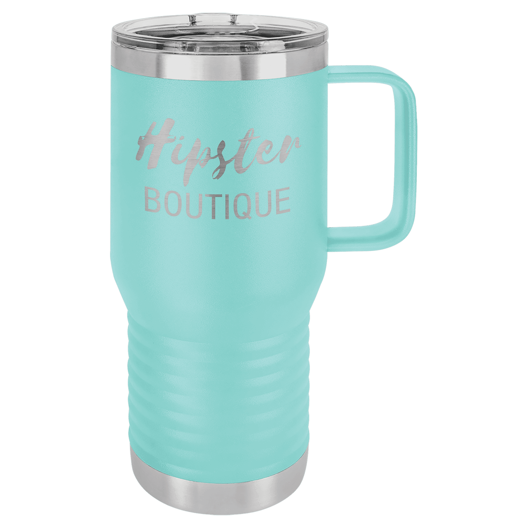 Teal Polar Camel 20 oz. Travel Mug with Clear Slider Lid