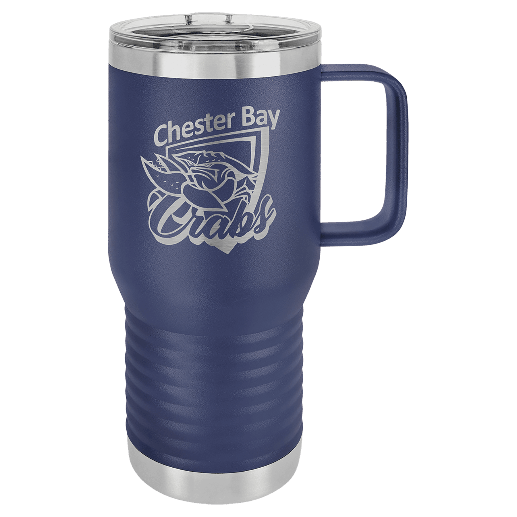 Navy Blue Polar Camel 20 oz. Travel Mug with Clear Slider Lid