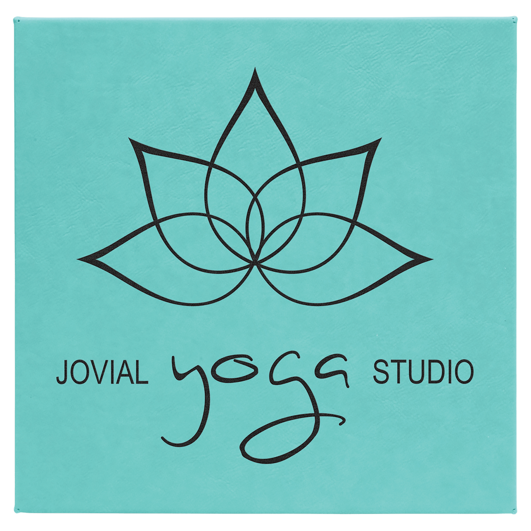 Teal Leatherette Wall Decor/Signage