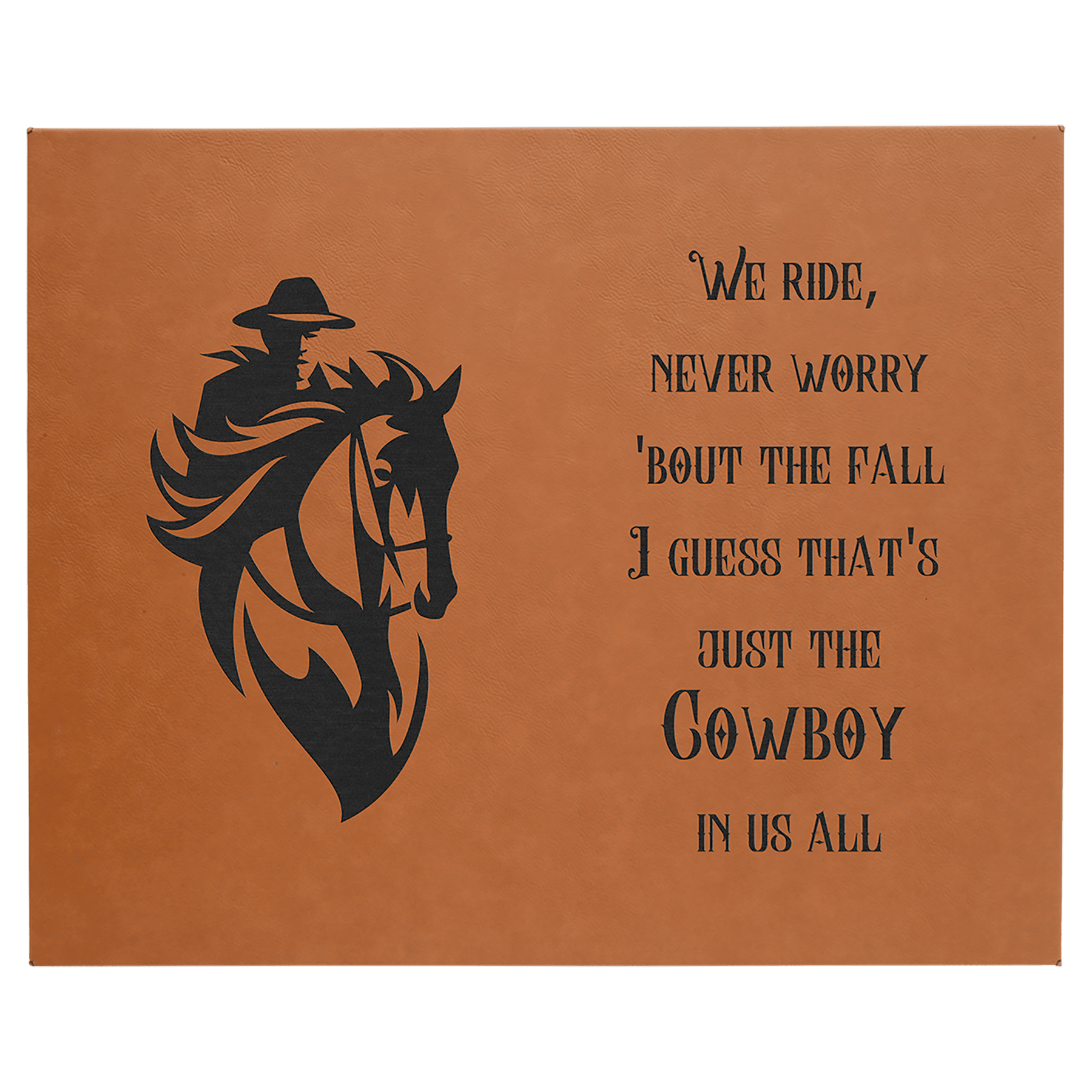 Rawhide Leatherette Wall Decor/Signage