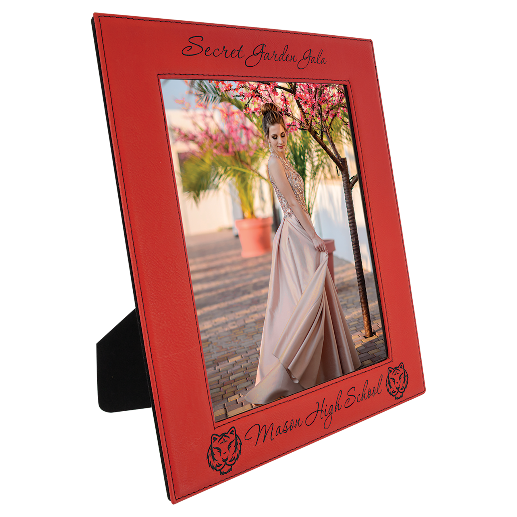 Red Leatherette Photo Frame