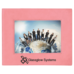 Pink Leatherette Photo Frame