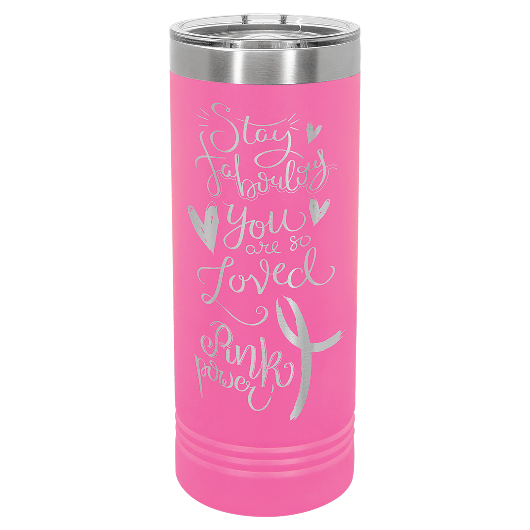Pink 22 oz. Polar Camel Skinny Tumbler with Slider Lid