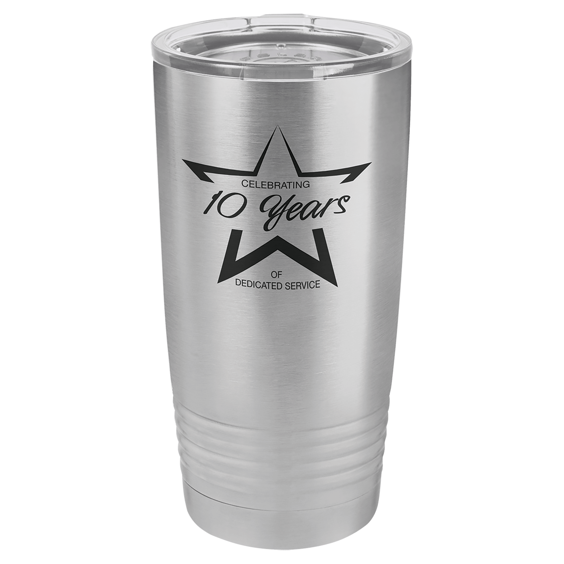Stainless Steel 20 oz. Polar Camel Ringneck Tumbler with Clear Lid