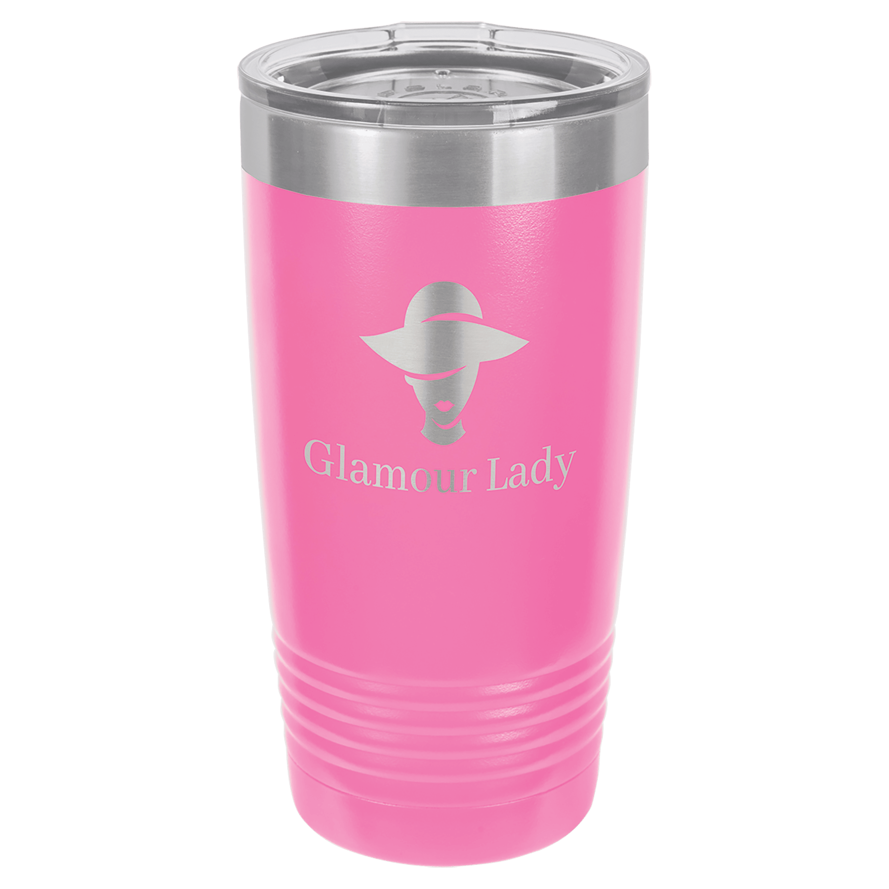 Pink 20 oz. Polar Camel Ringneck Tumbler with Clear Lid