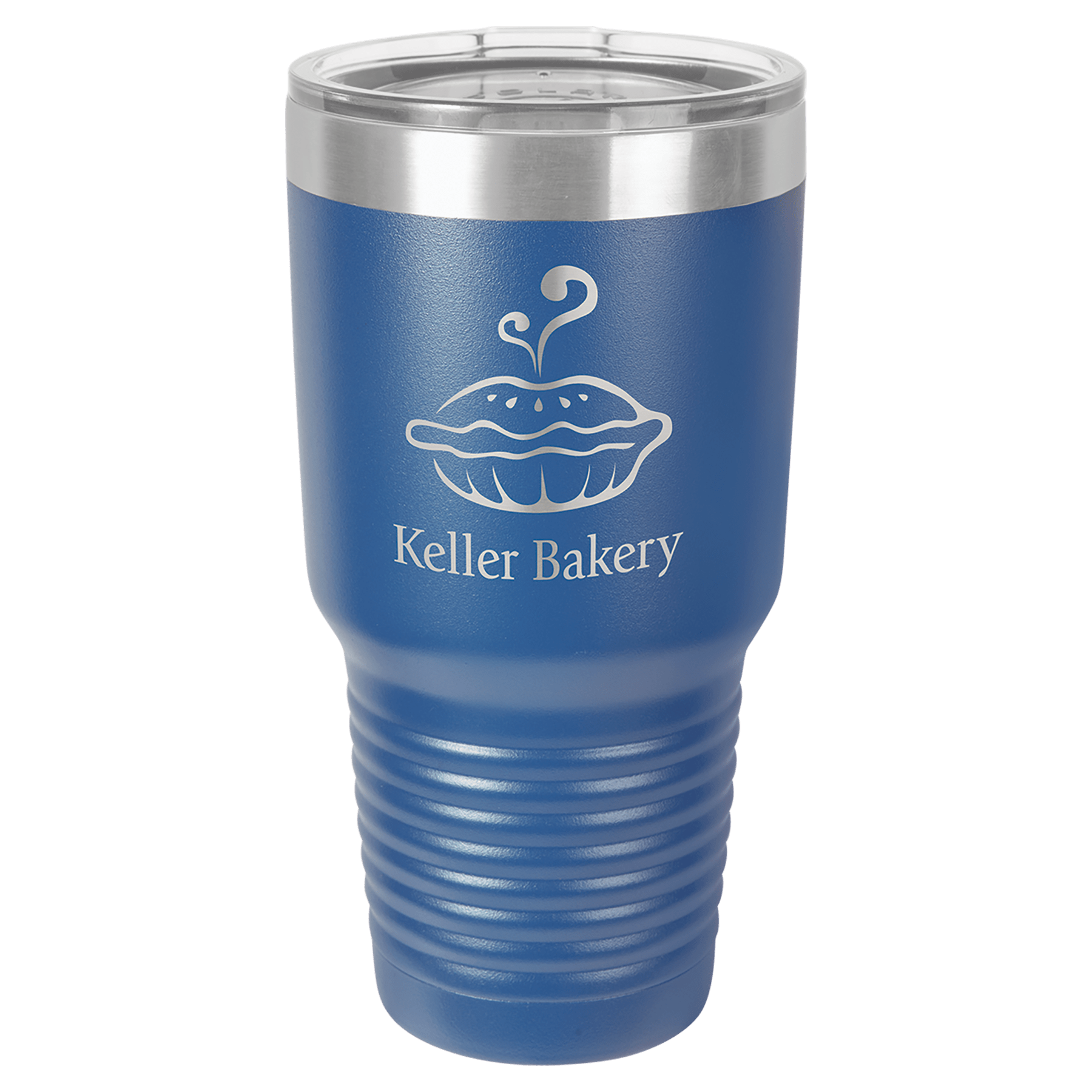 Royal Blue 30 oz. Polar Camel Ringneck Tumbler with Clear Lid