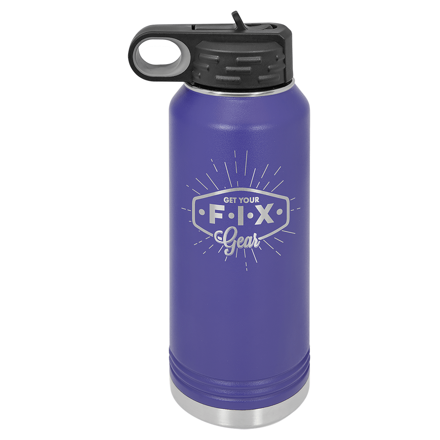 Purple 32 oz. Polar Camel Powder Coated Water Bottle