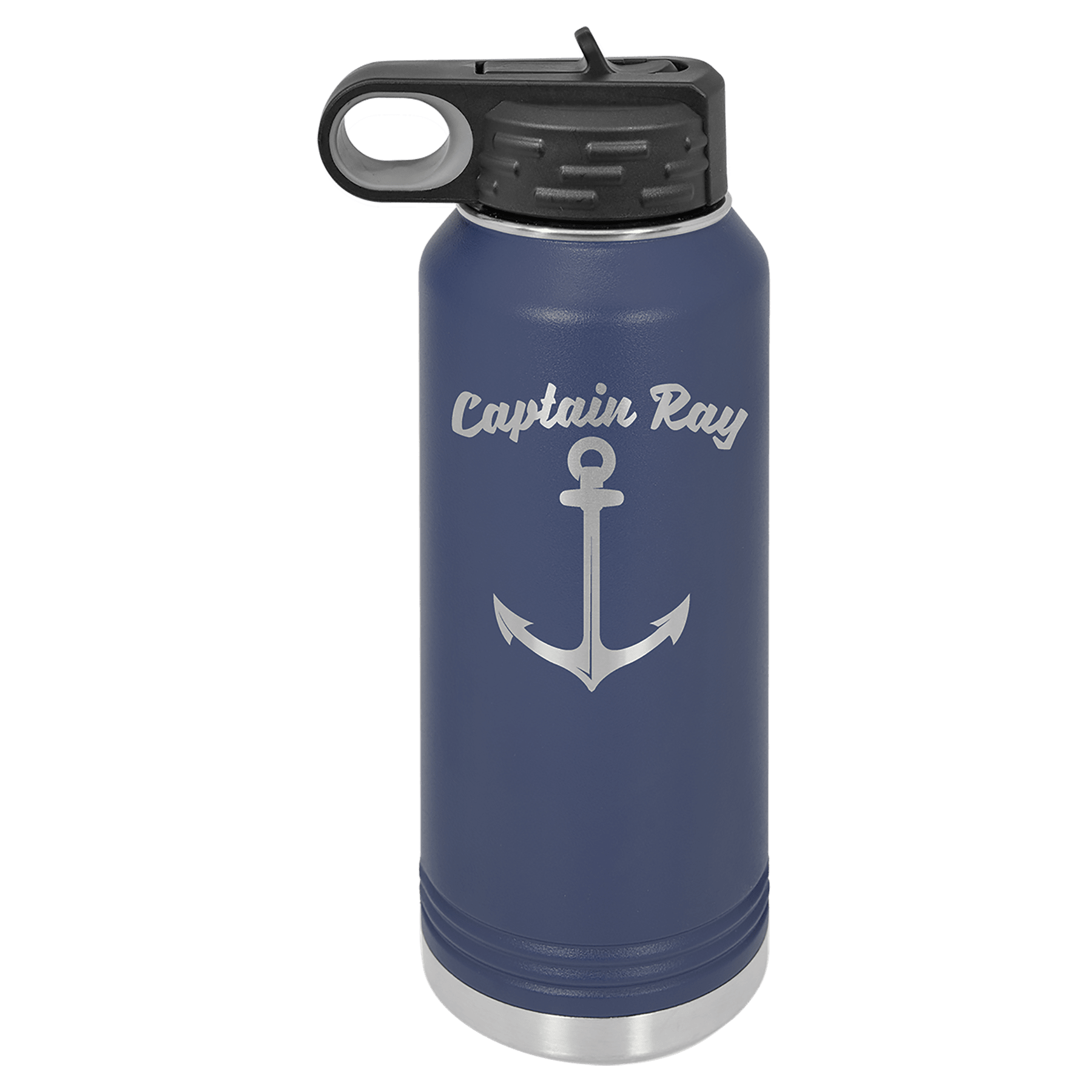 Navy Blue 32 oz. Polar Camel Powder Coated Water Bottle