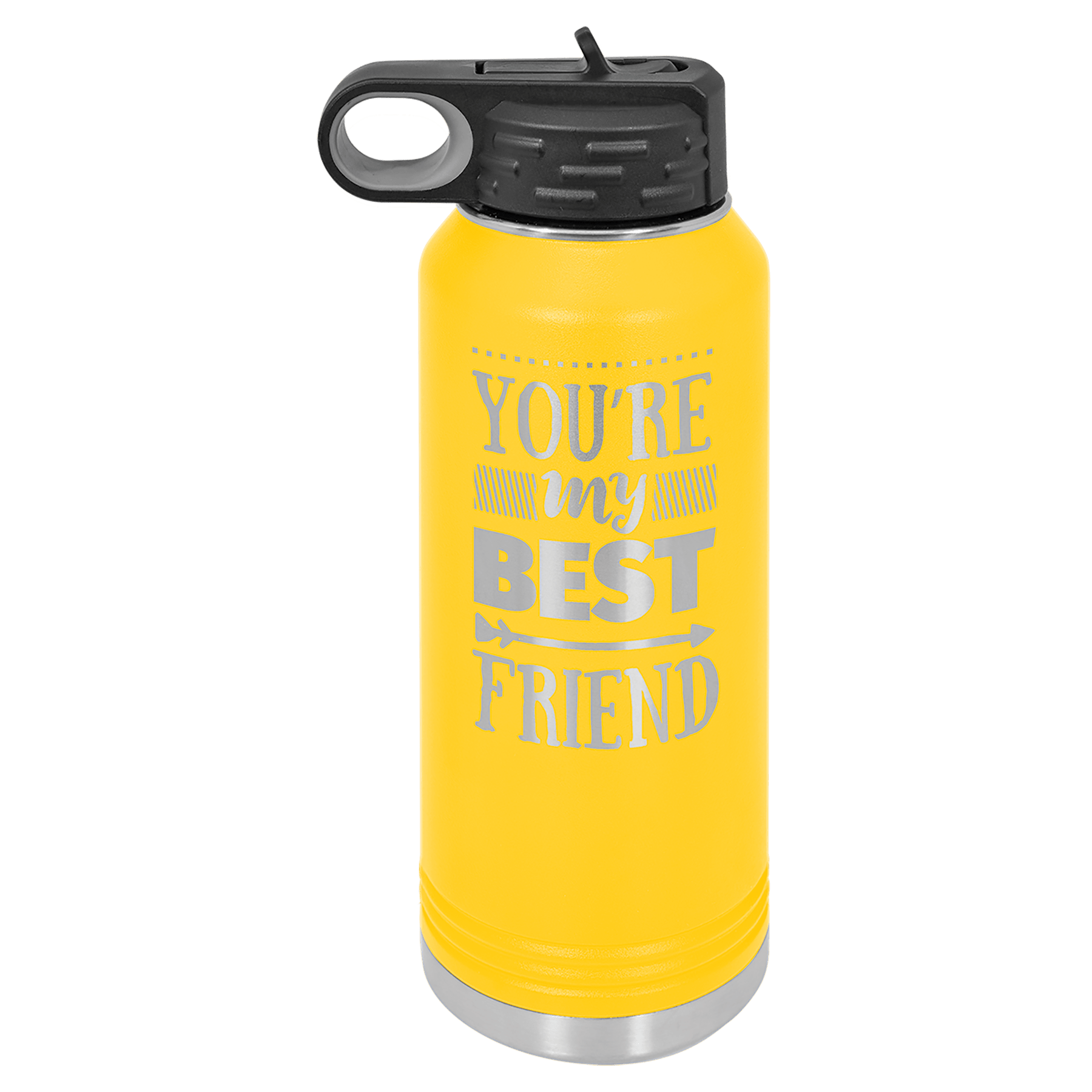 Yellow 32 oz. Polar Camel Powder Coated Water Bottle