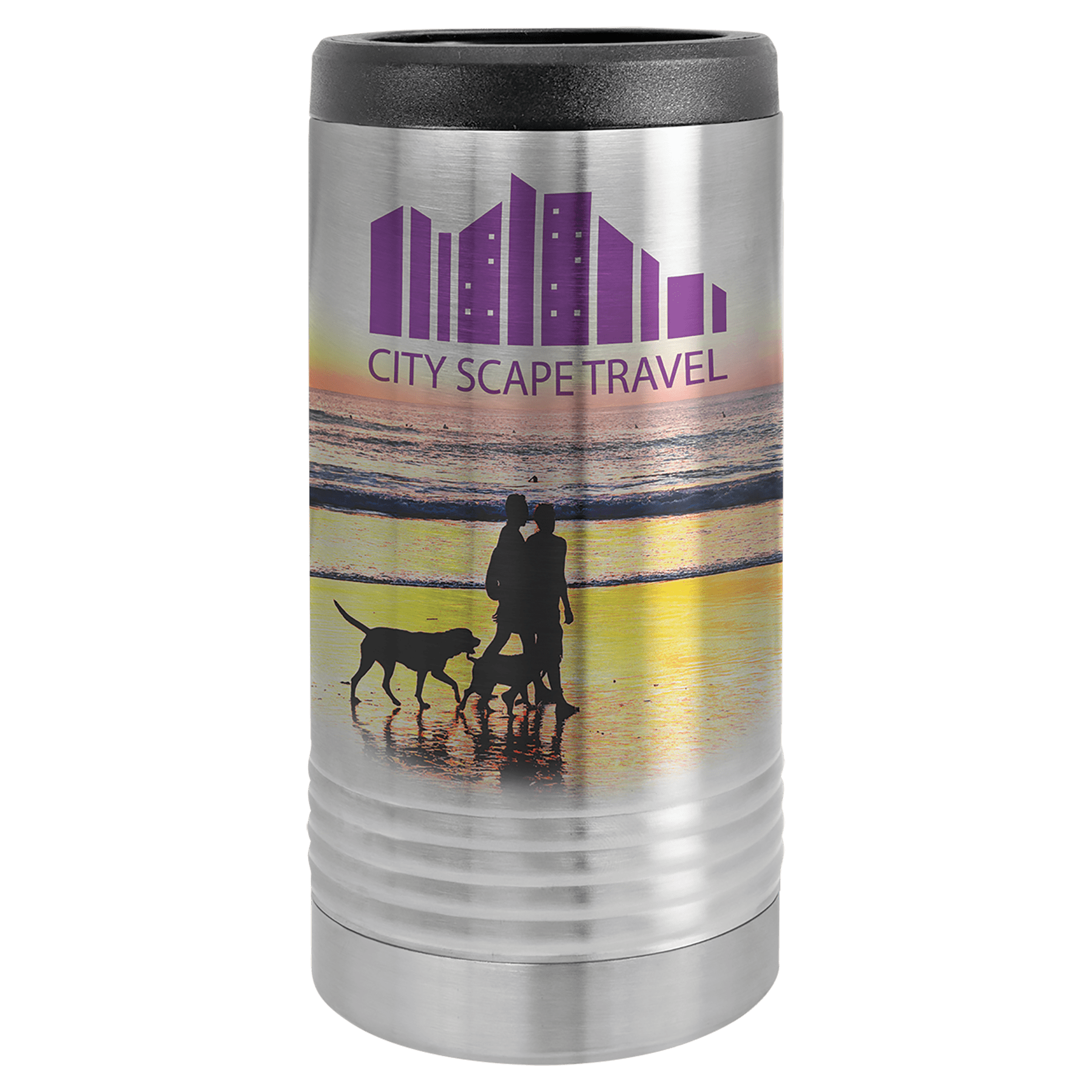 Stainless Steel Full Color Slim Beverage Holder