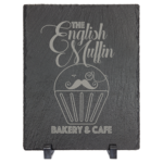 Rectangle Slate Decor  with Rubber Pads and Stands