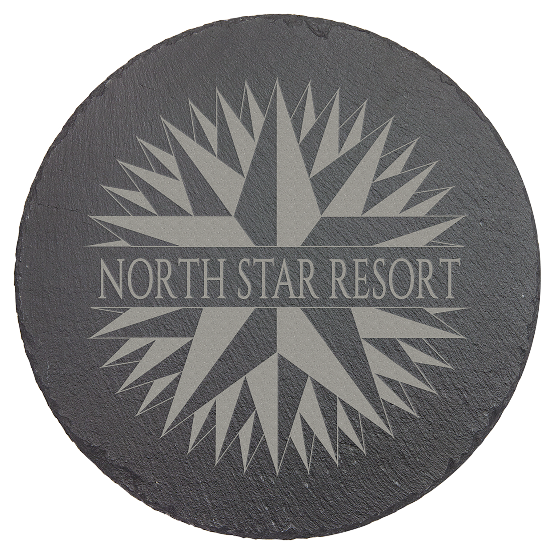 Round Slate Decor with Foam Pads