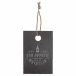 Slate Cutting Board with Rubber Pads and Hanging String