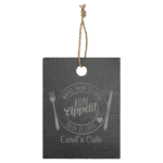 Slate Cutting Board with Rubber Pads and Hanging String