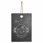 Slate Cutting Board with Rubber Pads and Hanging String