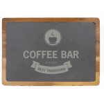 Acacia Wood with Slate Cutting Board